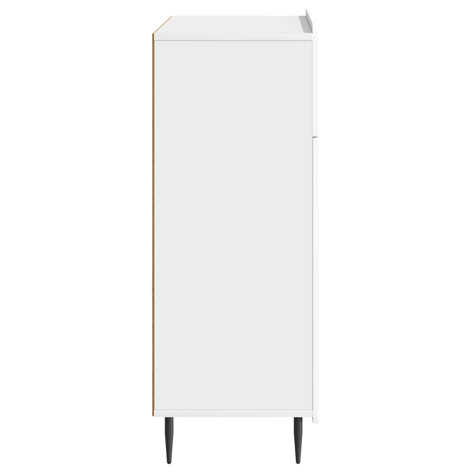 vidaXL Bufet Biały wysoki połysk 66 x 34,5 x 92 cm Drewno inżynieryjne
