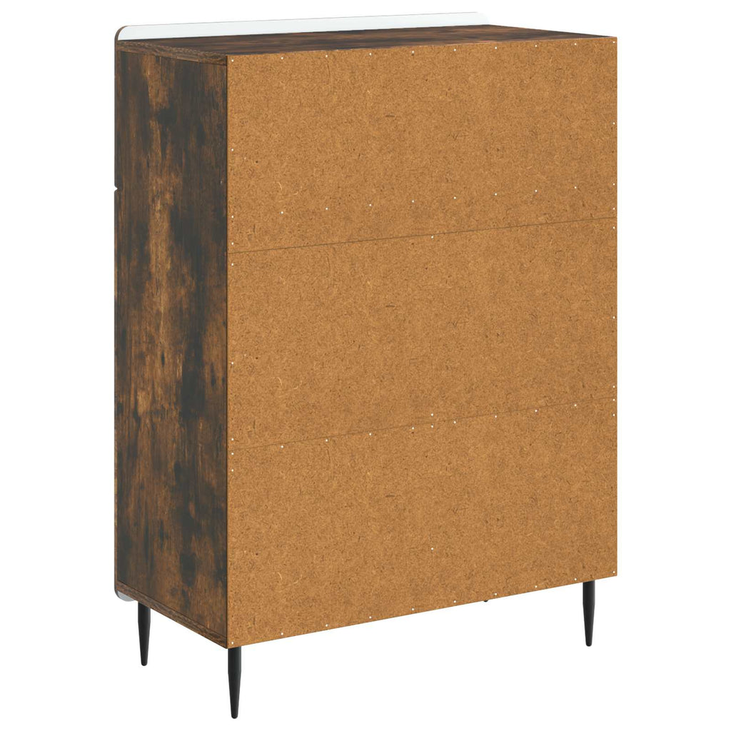 vidaXL Bufet Dąb wędzony 66 x 34,5 x 92 cm Drewno inżynieryjne