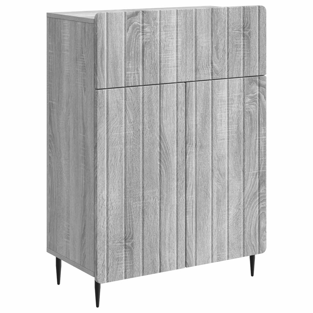 vidaXL Bufet Szary Sonoma 66 x 34,5 x 92 cm Drewno inżynieryjne