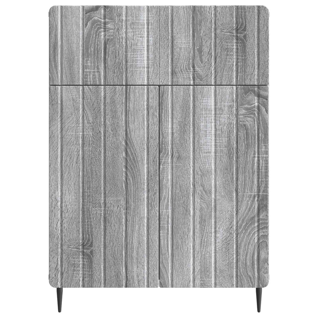 vidaXL Bufet Szary Sonoma 66 x 34,5 x 92 cm Drewno inżynieryjne