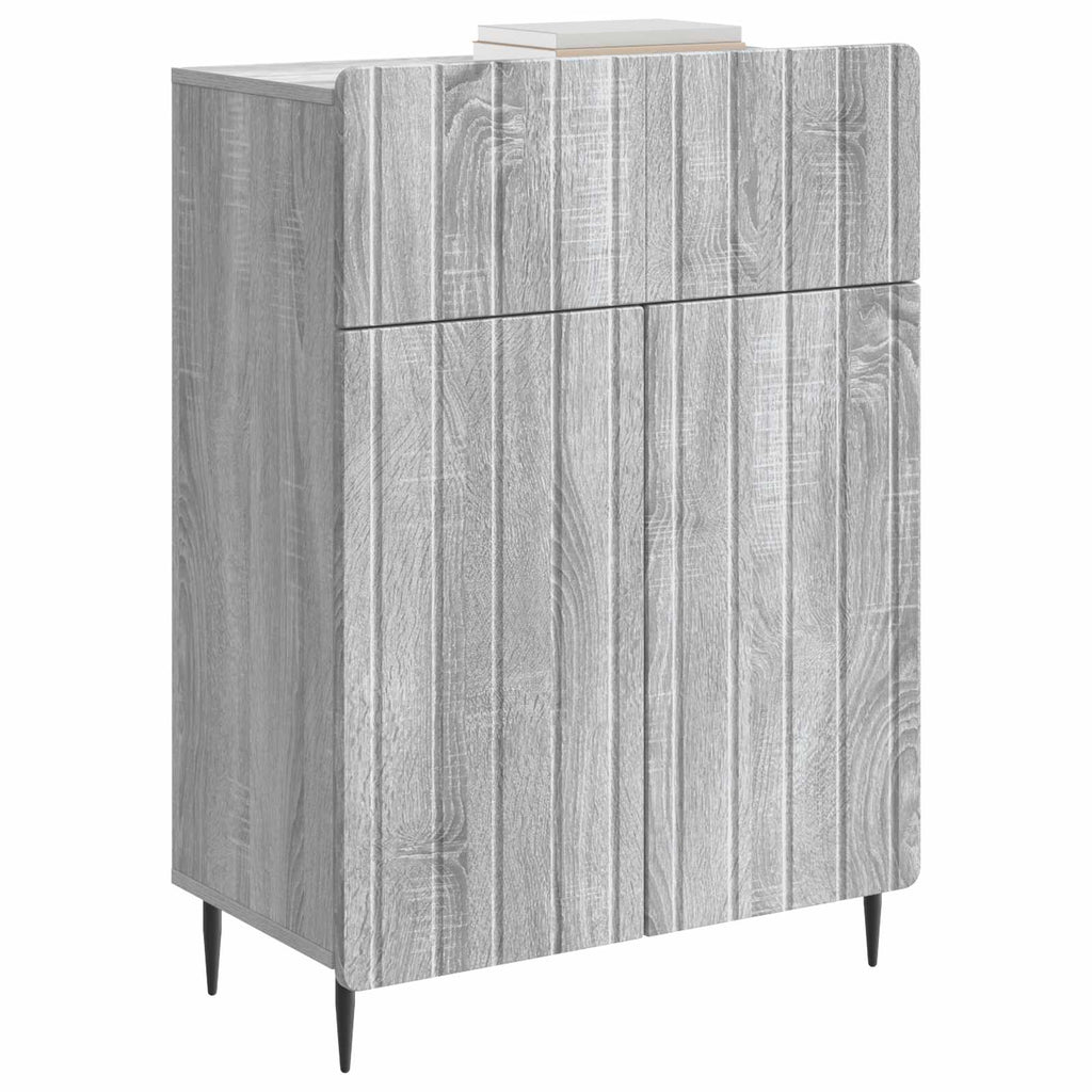 vidaXL Bufet Szary Sonoma 66 x 34,5 x 92 cm Drewno inżynieryjne