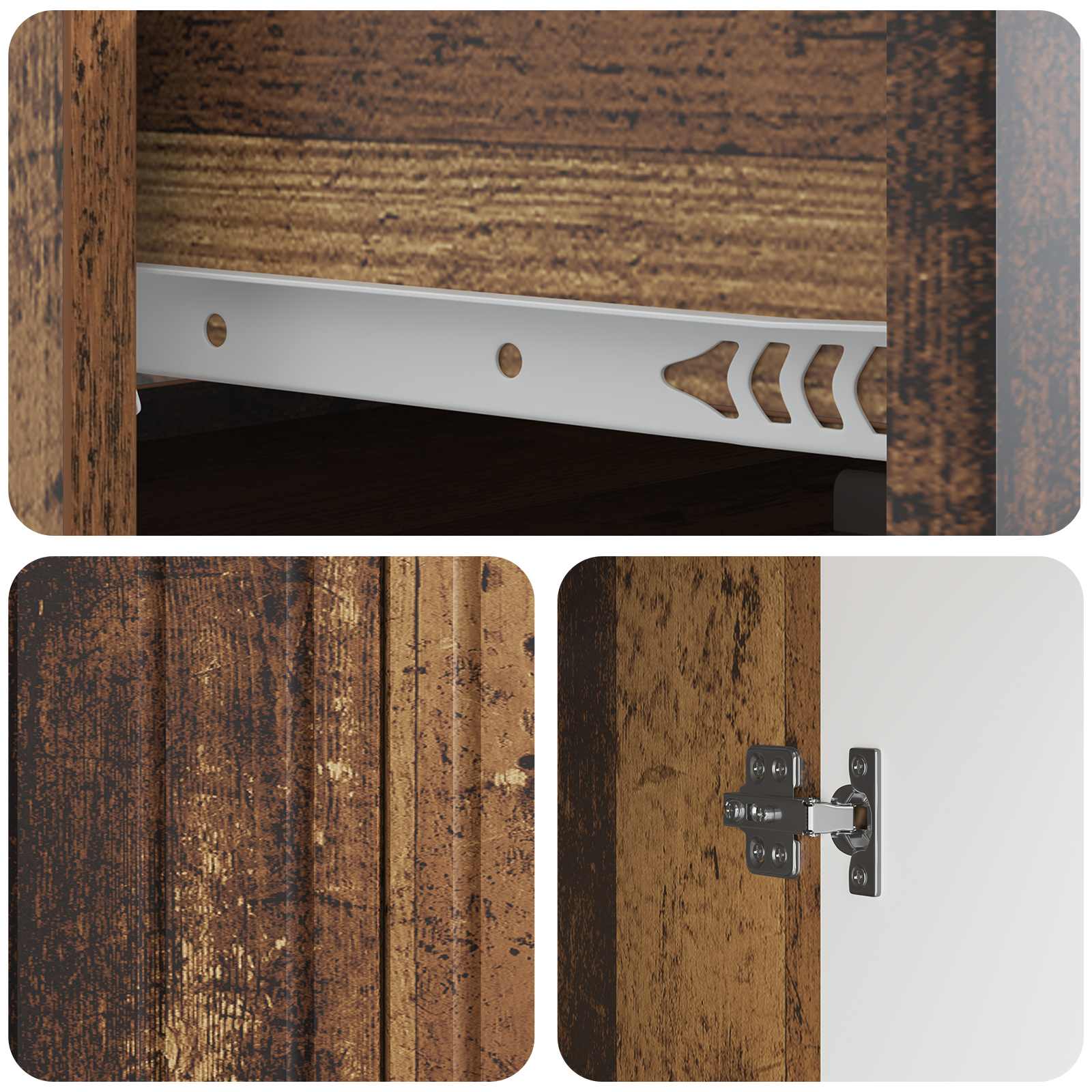 vidaXL Bufet Stare drewno 66 x 34,5 x 92 cm Drewno inżynieryjne