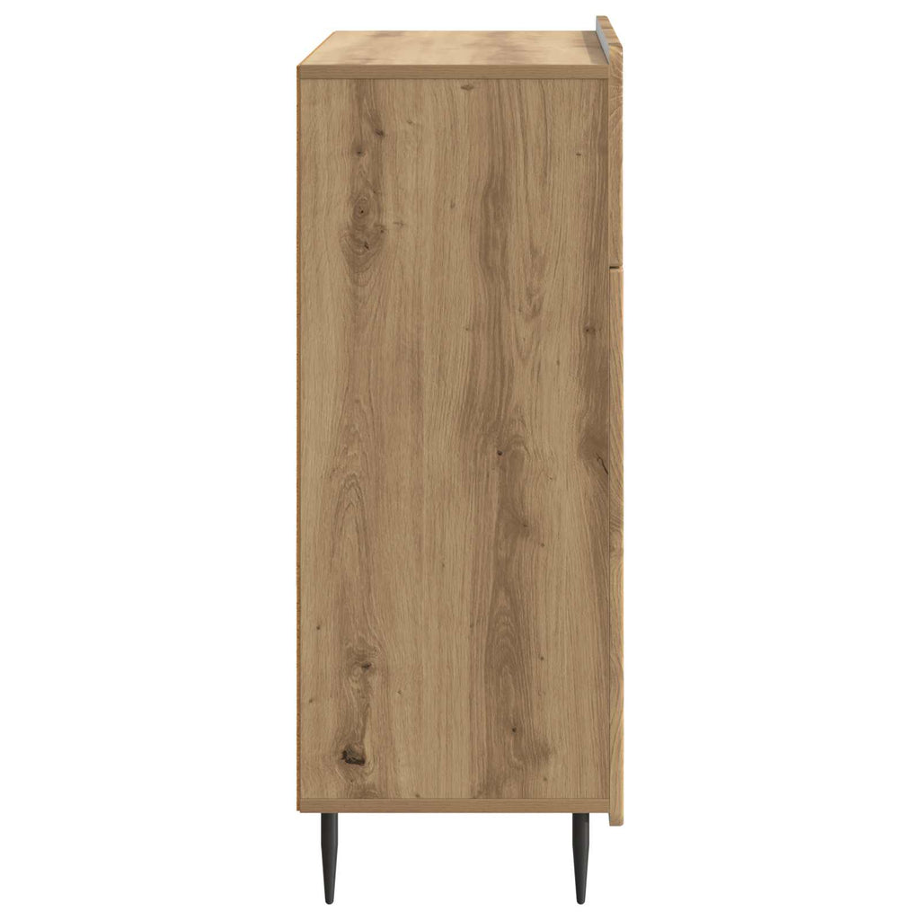 vidaXL Bufet Dąb artisan 66 x 34,5 x 92 cm Drewno inżynieryjne