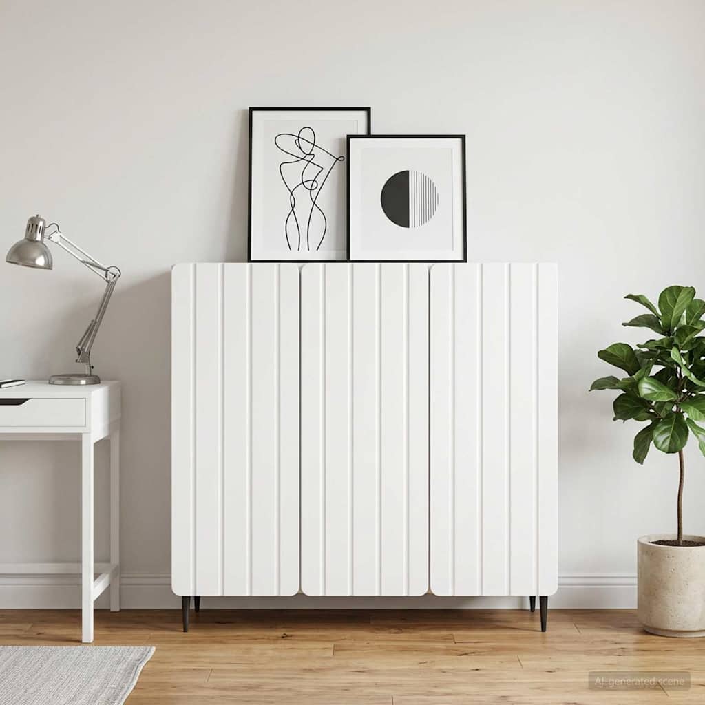 vidaXL Bufet Biały 89 x 34,5 x 82 cm Drewno inżynieryjne