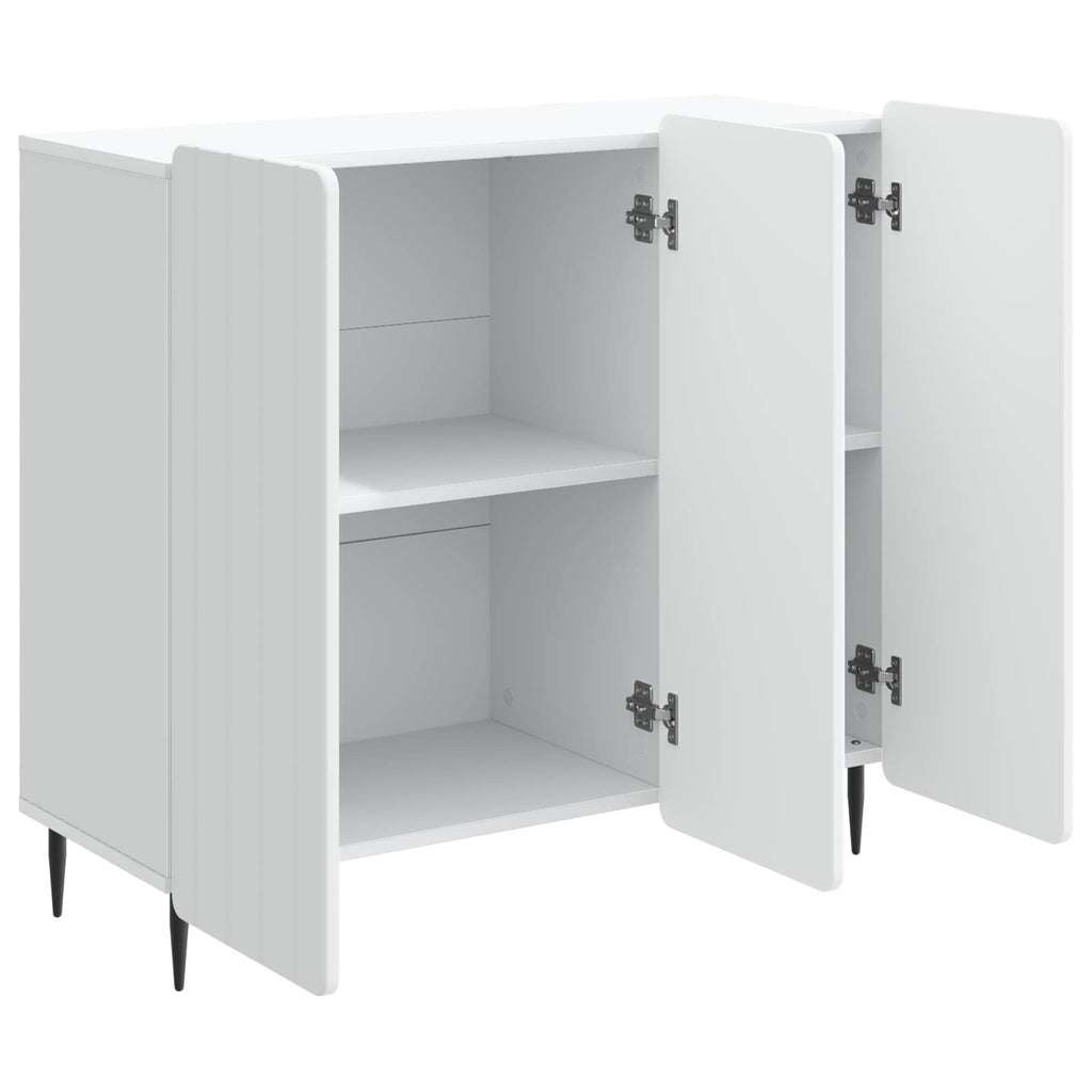 vidaXL Bufet Biały 89 x 34,5 x 82 cm Drewno inżynieryjne
