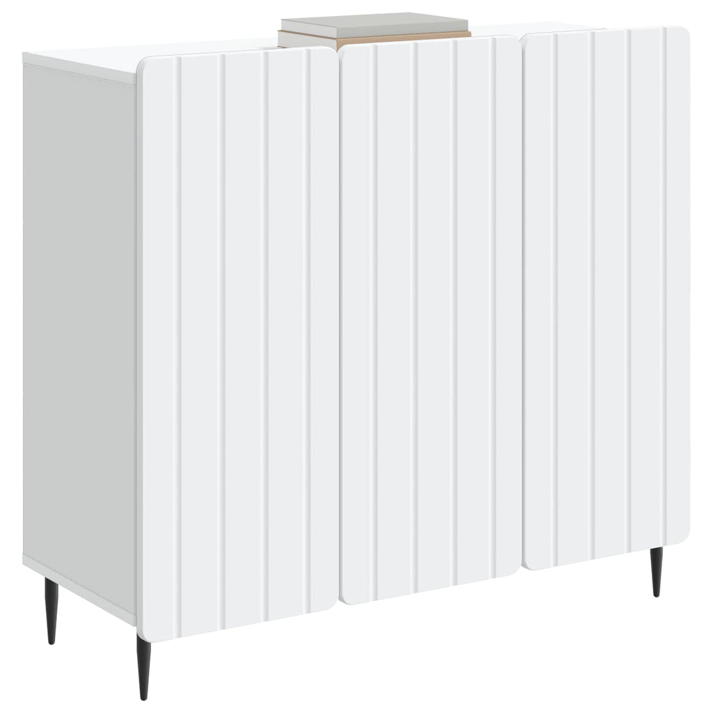 vidaXL Bufet Biały 89 x 34,5 x 82 cm Drewno inżynieryjne