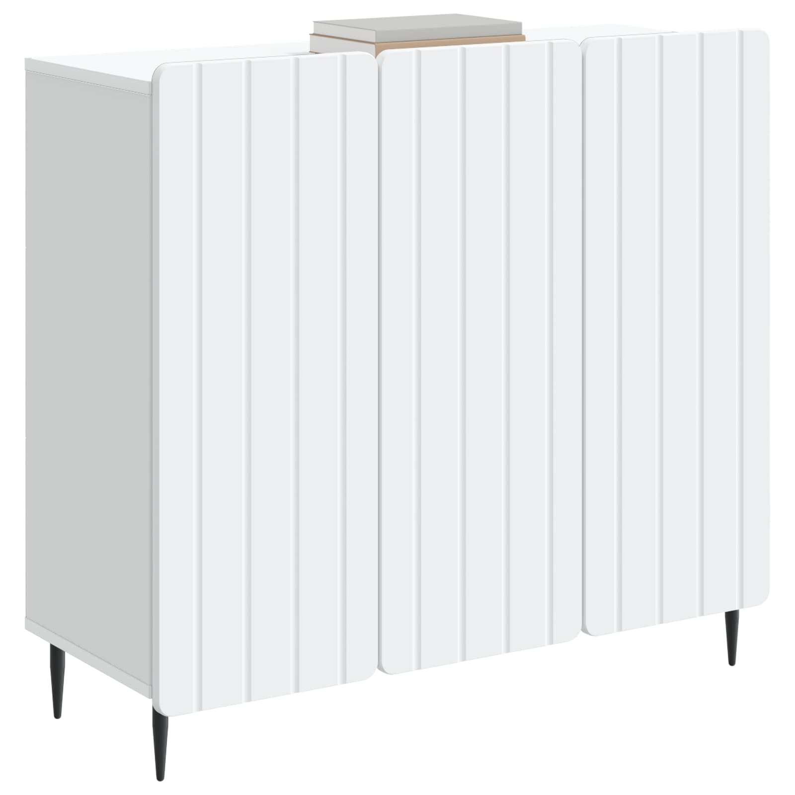 vidaXL Bufet Biały 89 x 34,5 x 82 cm Drewno inżynieryjne