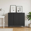 vidaXL Bufet Czarny 89 x 34,5 x 82 cm Drewno inżynieryjne