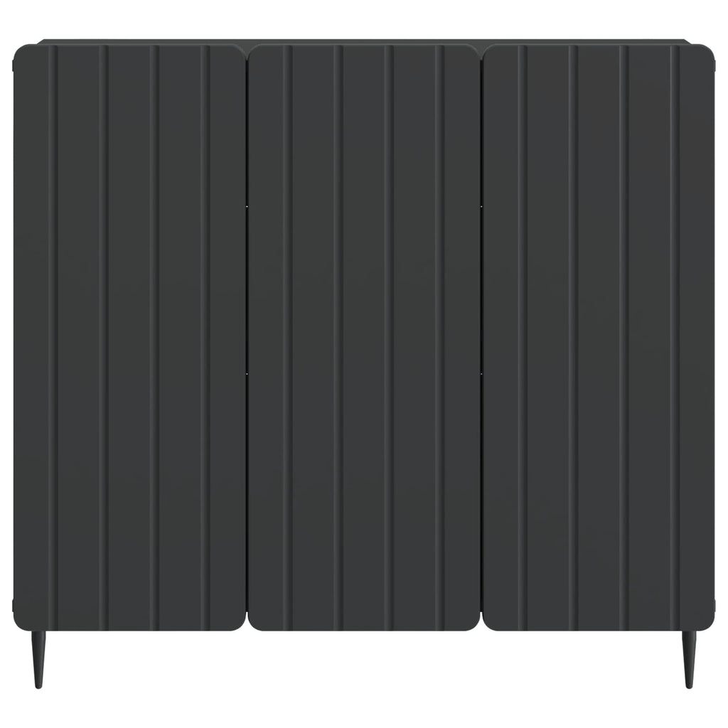 vidaXL Bufet Czarny 89 x 34,5 x 82 cm Drewno inżynieryjne