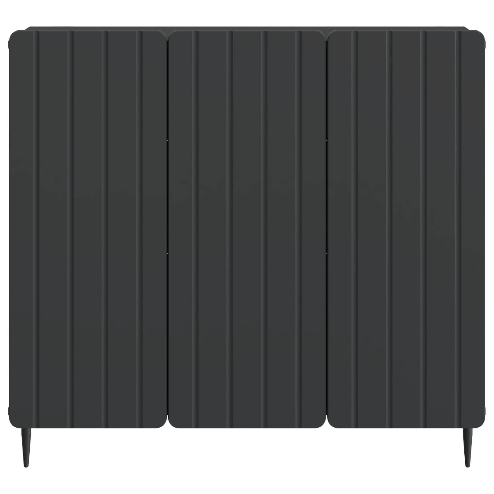 vidaXL Bufet Czarny 89 x 34,5 x 82 cm Drewno inżynieryjne