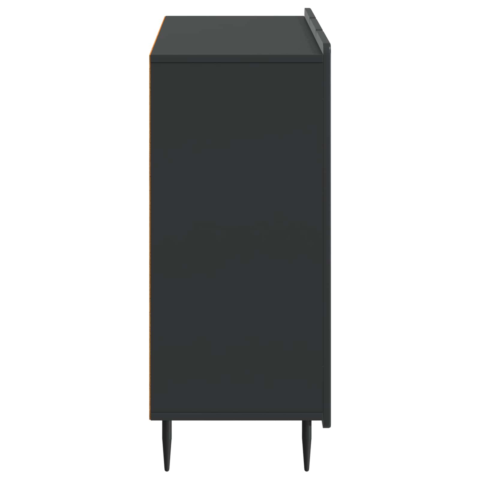 vidaXL Bufet Czarny 89 x 34,5 x 82 cm Drewno inżynieryjne