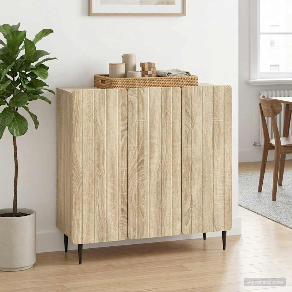 vidaXL Bufet dąb Sonoma 89 x 34,5 x 82 cm Drewno inżynieryjne