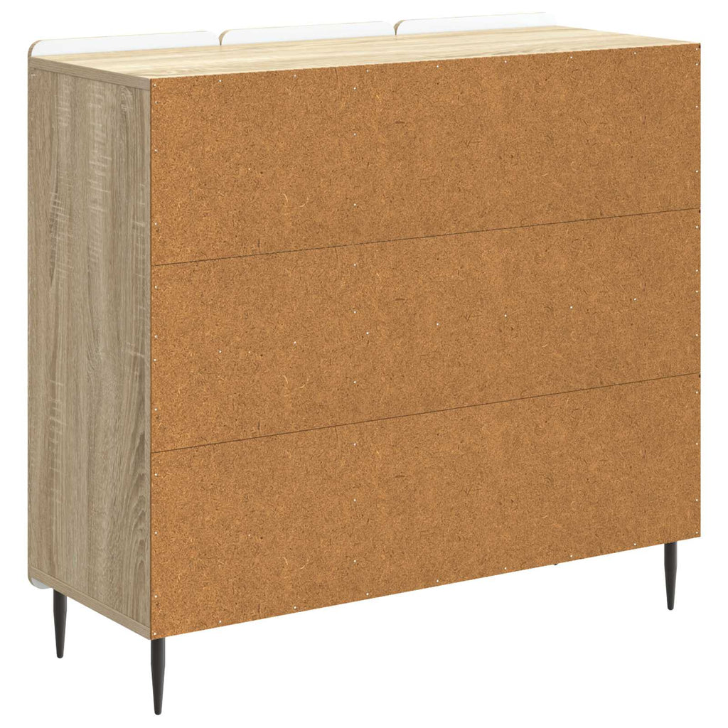 vidaXL Bufet dąb Sonoma 89 x 34,5 x 82 cm Drewno inżynieryjne