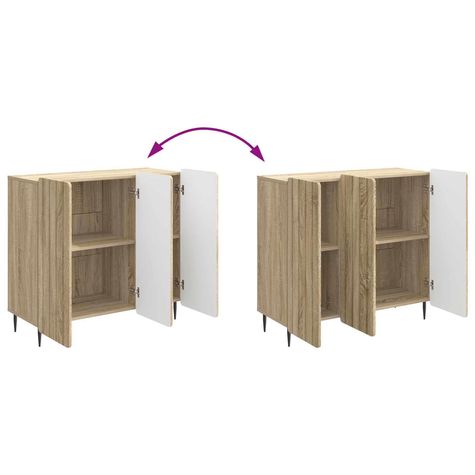 vidaXL Bufet dąb Sonoma 89 x 34,5 x 82 cm Drewno inżynieryjne