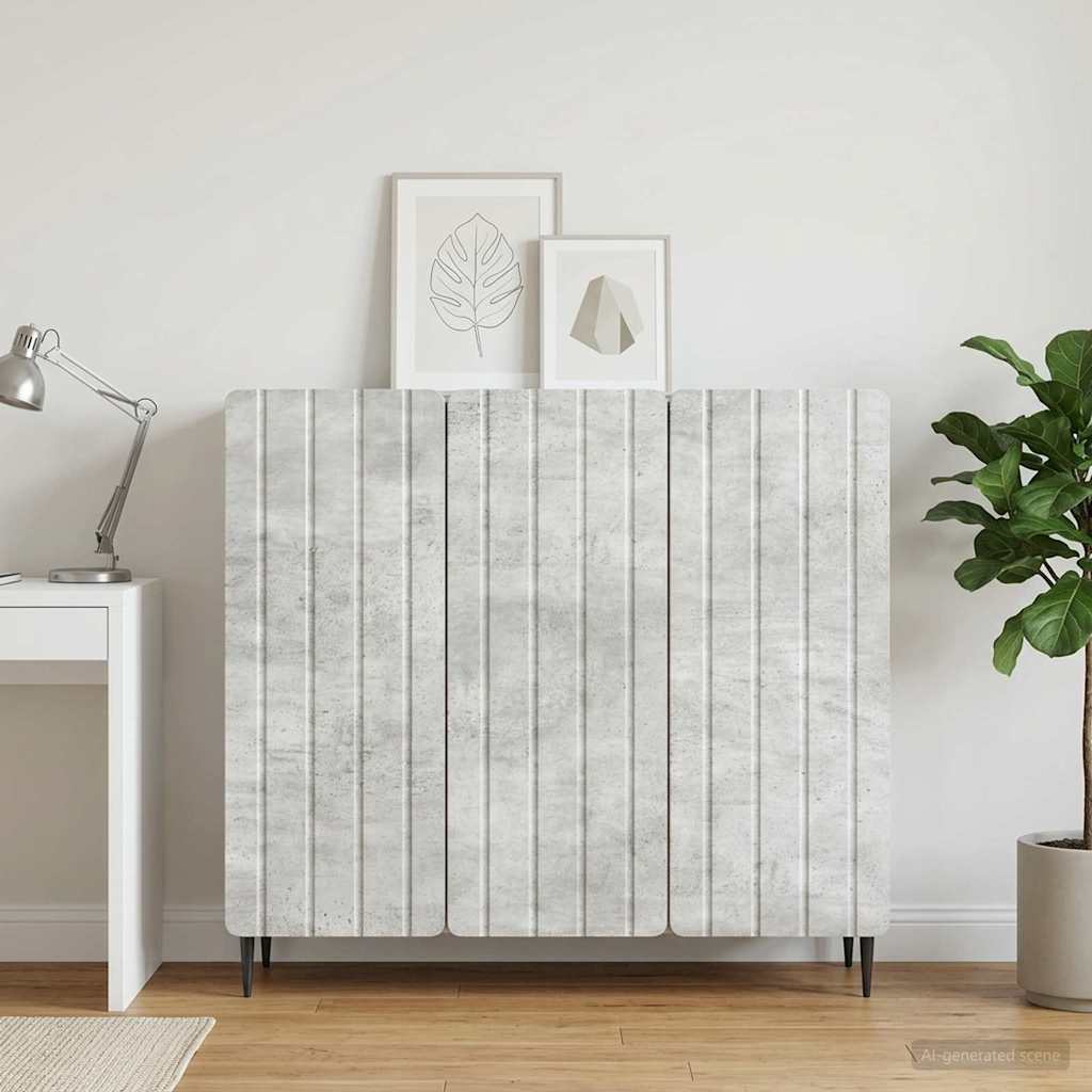 vidaXL Bufet Betonowy szary 89 x 34,5 x 82 cm Drewno inżynieryjne