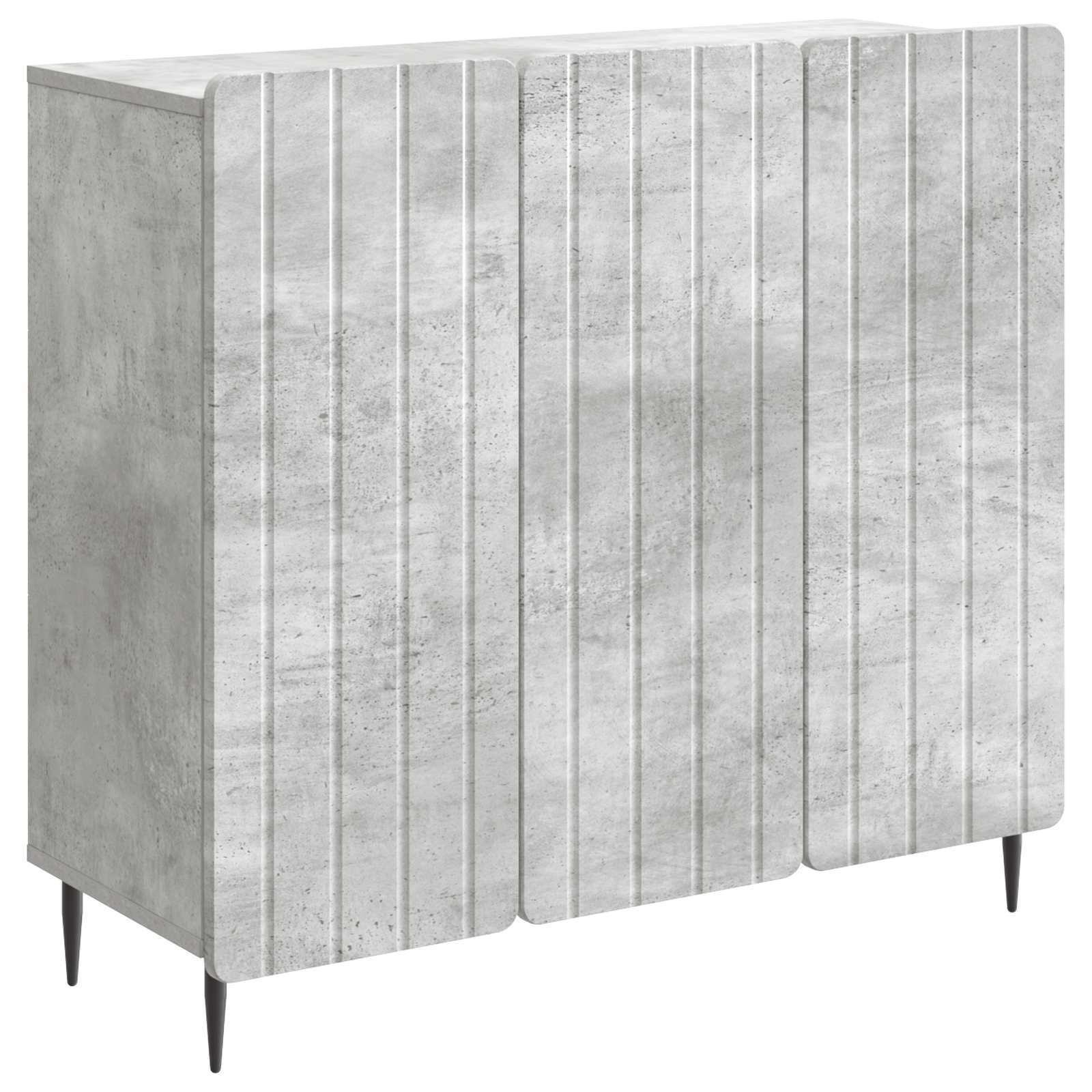 vidaXL Bufet Betonowy szary 89 x 34,5 x 82 cm Drewno inżynieryjne