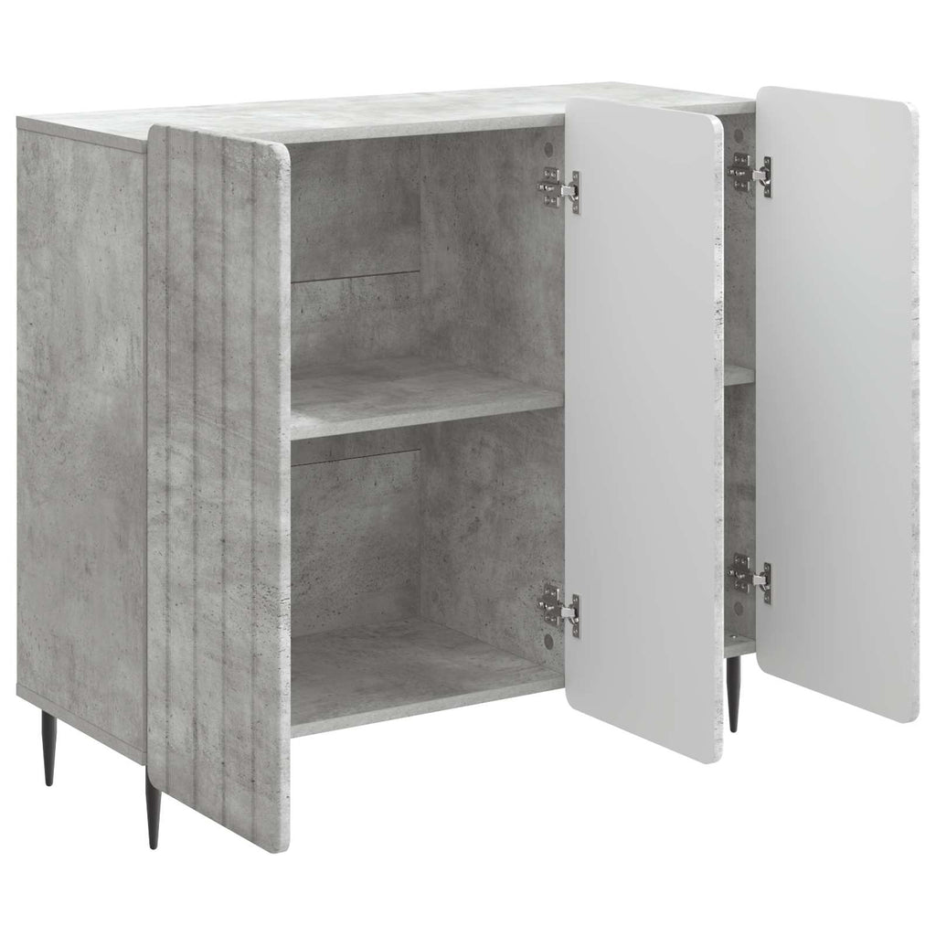 vidaXL Bufet Betonowy szary 89 x 34,5 x 82 cm Drewno inżynieryjne
