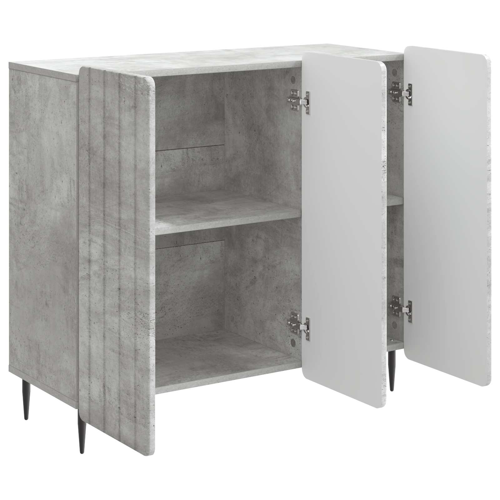 vidaXL Bufet Betonowy szary 89 x 34,5 x 82 cm Drewno inżynieryjne
