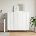 vidaXL Bufet Biały wysoki połysk 89 x 34,5 x 82 cm Drewno inżynieryjne