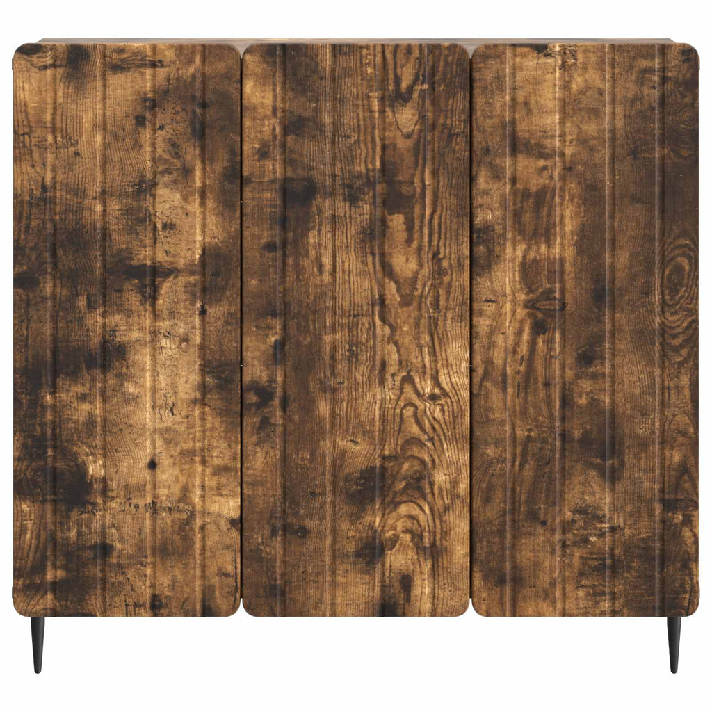vidaXL Bufet Dąb wędzony 89 x 34,5 x 82 cm Drewno inżynieryjne