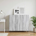 vidaXL Bufet Szary Sonoma 89 x 34,5 x 82 cm Drewno inżynieryjne