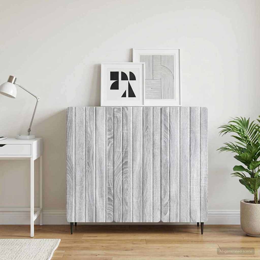 vidaXL Bufet Szary Sonoma 89 x 34,5 x 82 cm Drewno inżynieryjne