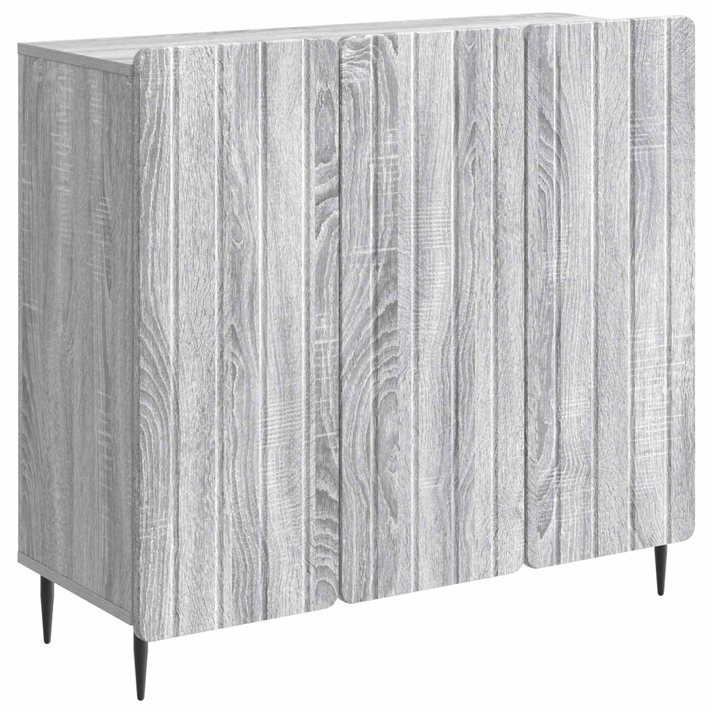 vidaXL Bufet Szary Sonoma 89 x 34,5 x 82 cm Drewno inżynieryjne