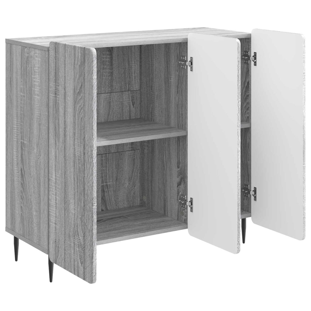 vidaXL Bufet Szary Sonoma 89 x 34,5 x 82 cm Drewno inżynieryjne