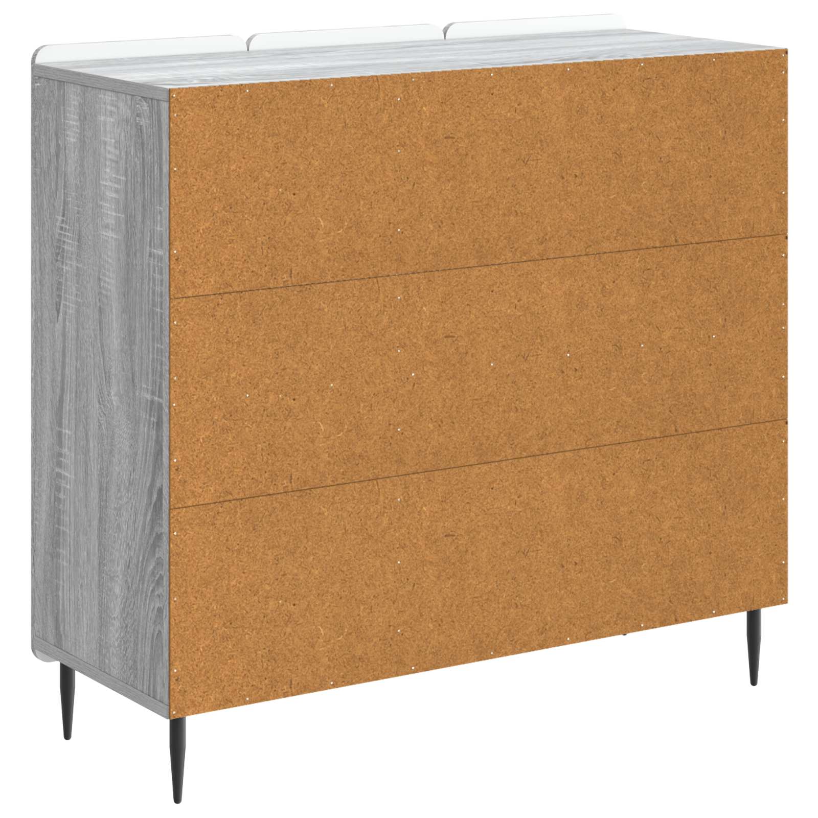 vidaXL Bufet Szary Sonoma 89 x 34,5 x 82 cm Drewno inżynieryjne