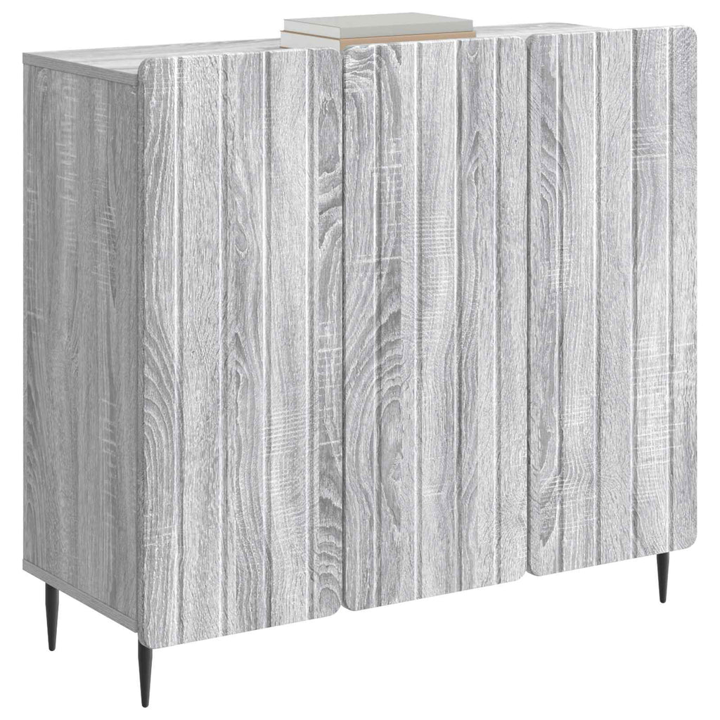 vidaXL Bufet Szary Sonoma 89 x 34,5 x 82 cm Drewno inżynieryjne