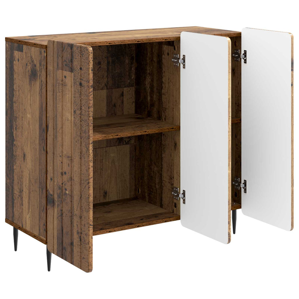 vidaXL Bufet Stare drewno 89 x 34,5 x 82 cm Drewno inżynieryjne