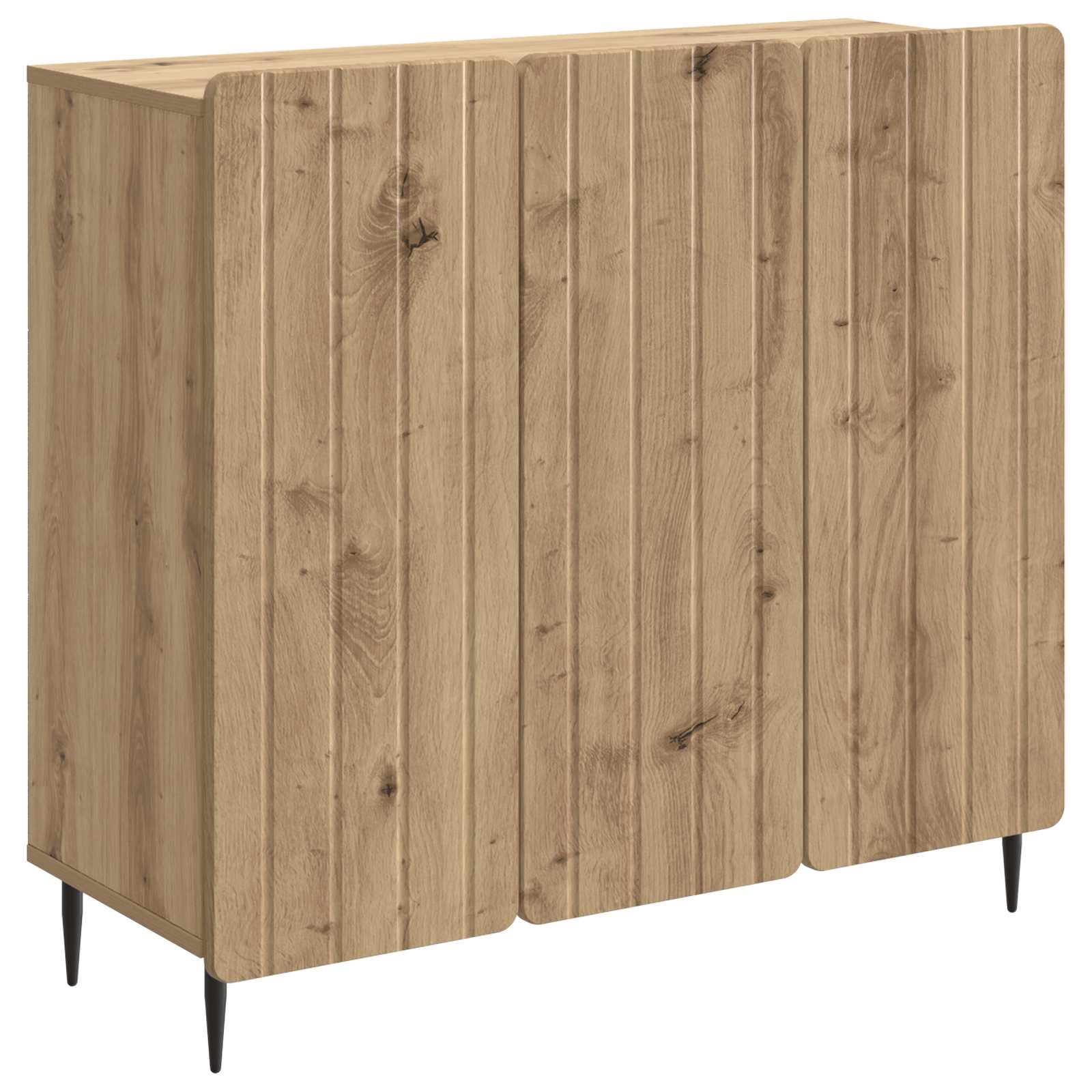 vidaXL Bufet Dąb artisan 89 x 34,5 x 82 cm Drewno inżynieryjne