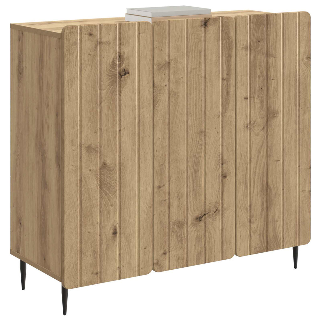 vidaXL Bufet Dąb artisan 89 x 34,5 x 82 cm Drewno inżynieryjne