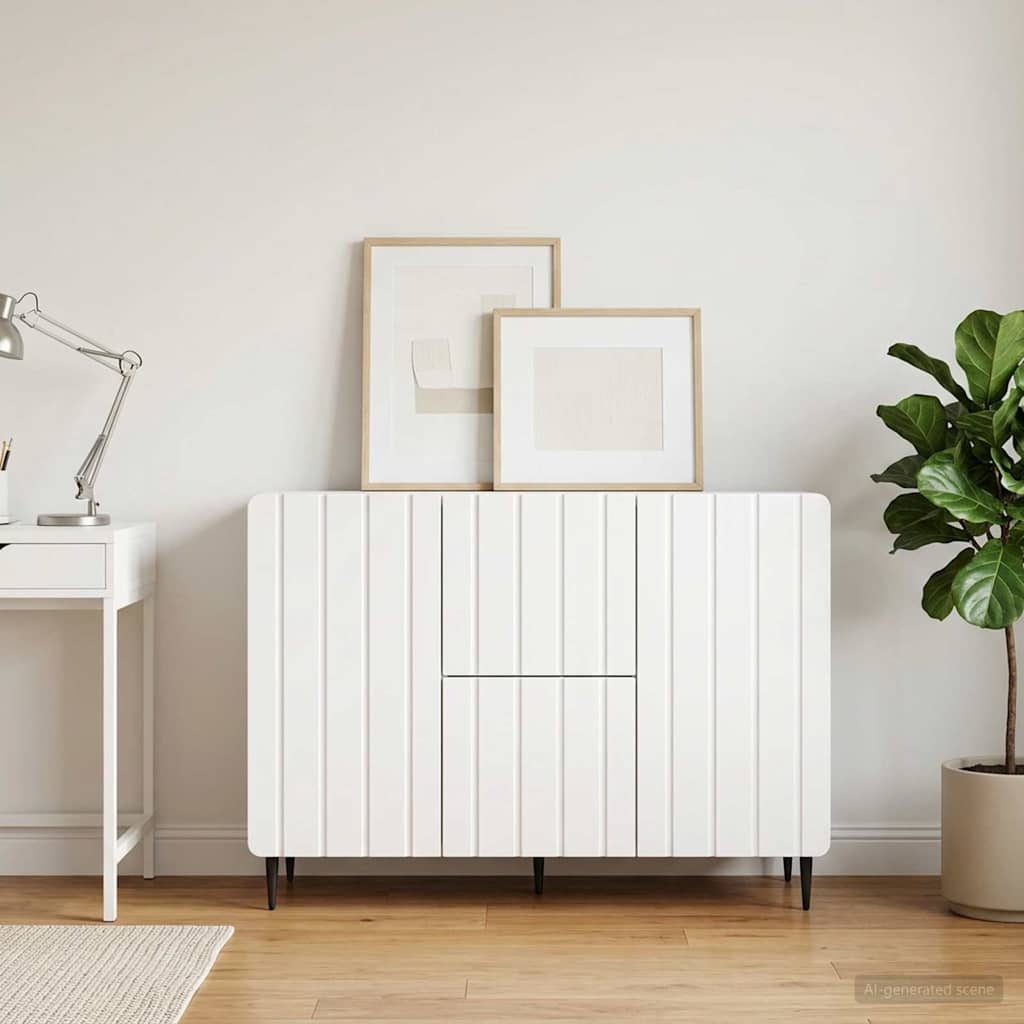 vidaXL Bufet Biały 89 x 34,5 x 62 cm Drewno inżynieryjne