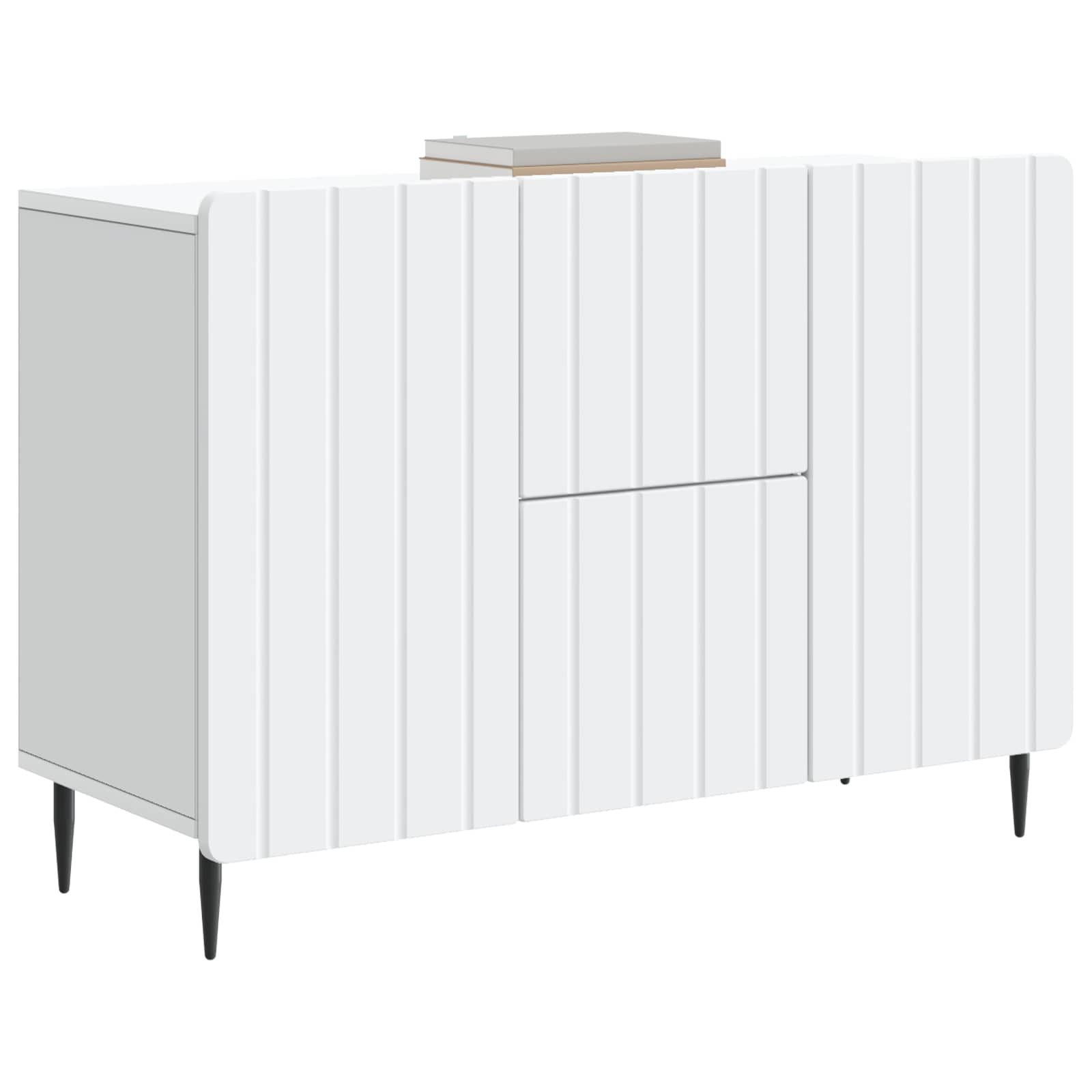 vidaXL Bufet Biały 89 x 34,5 x 62 cm Drewno inżynieryjne