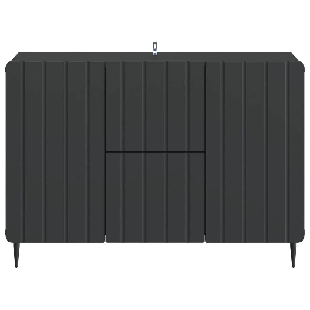 vidaXL Bufet z szufladą Czarny 89 x 34,5 x 62 cm Drewno inżynieryjne