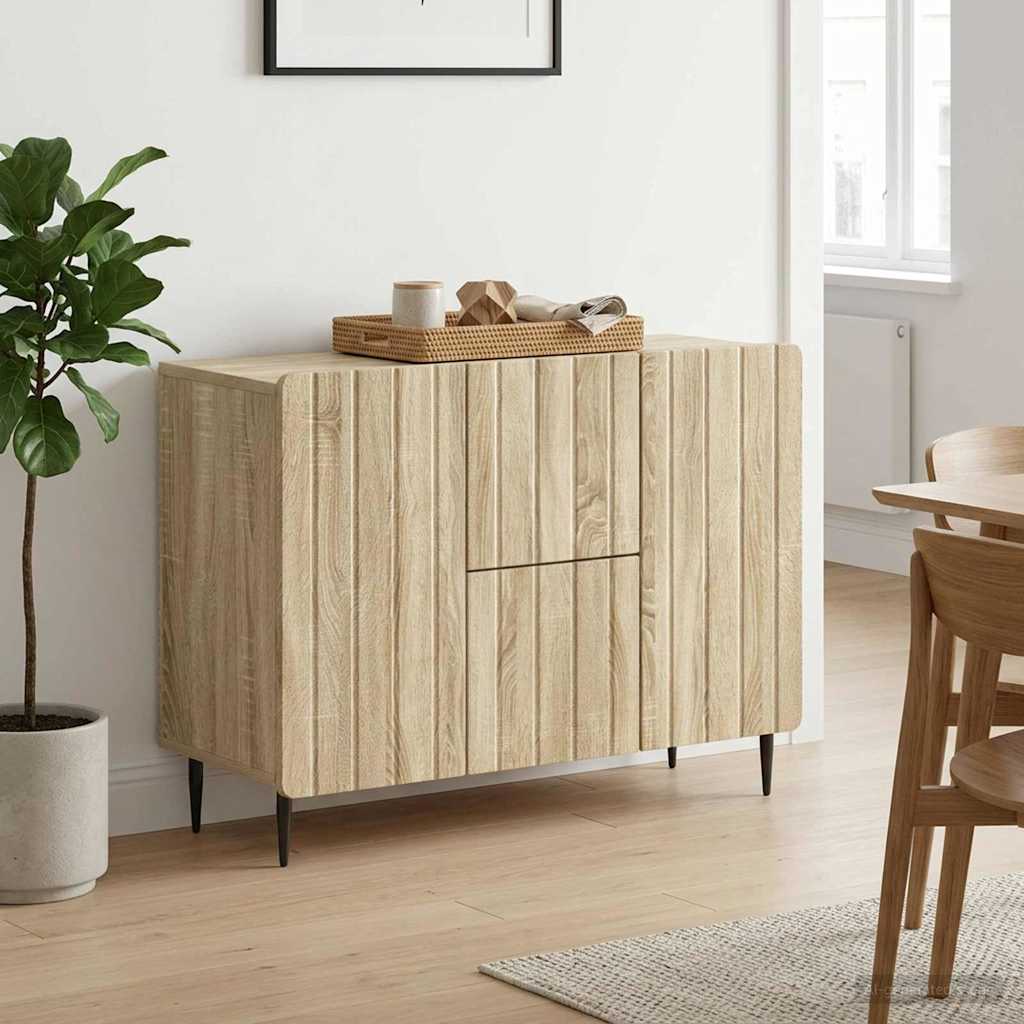 vidaXL Bufet dąb Sonoma 89 x 34,5 x 62 cm Drewno inżynieryjne