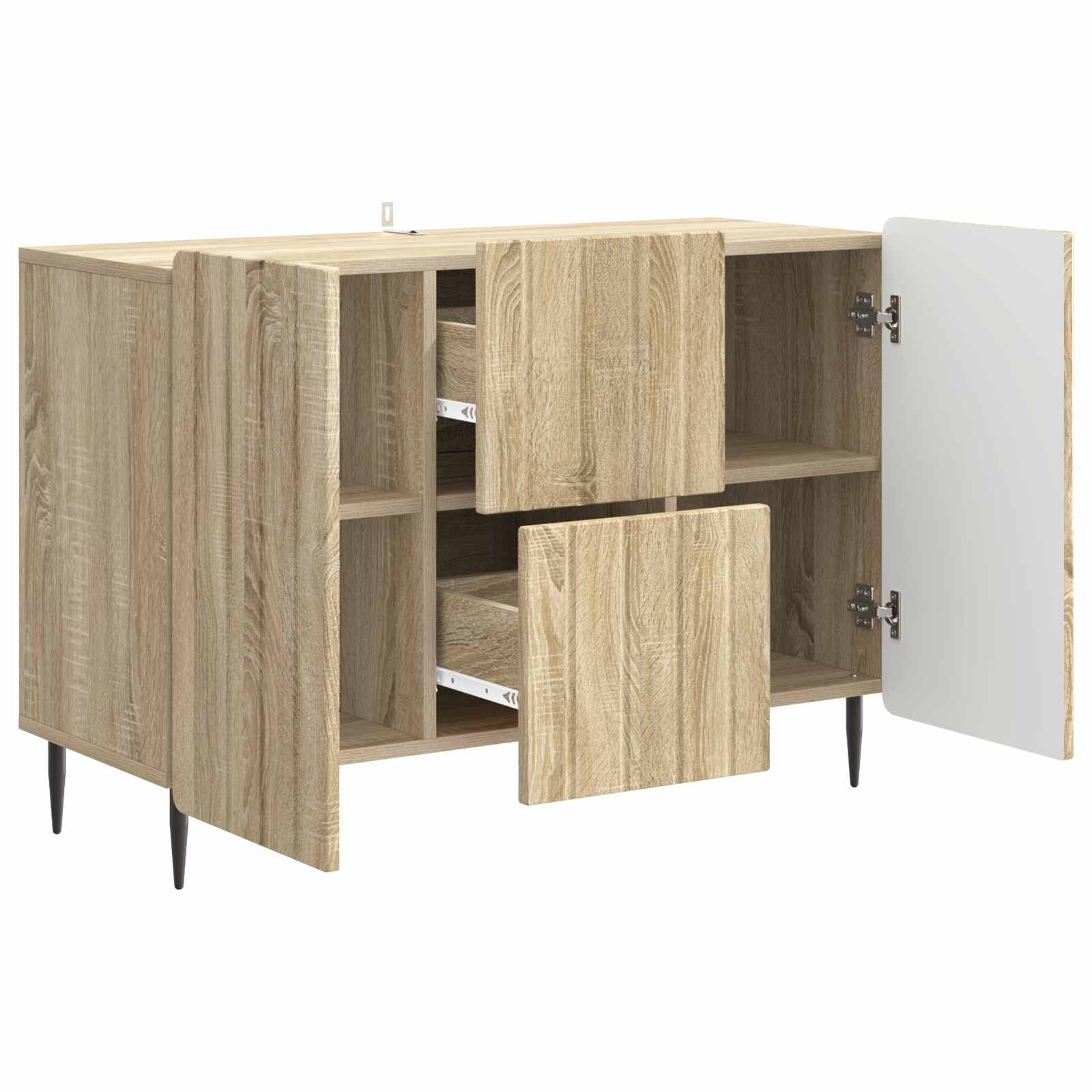 vidaXL Bufet dąb Sonoma 89 x 34,5 x 62 cm Drewno inżynieryjne