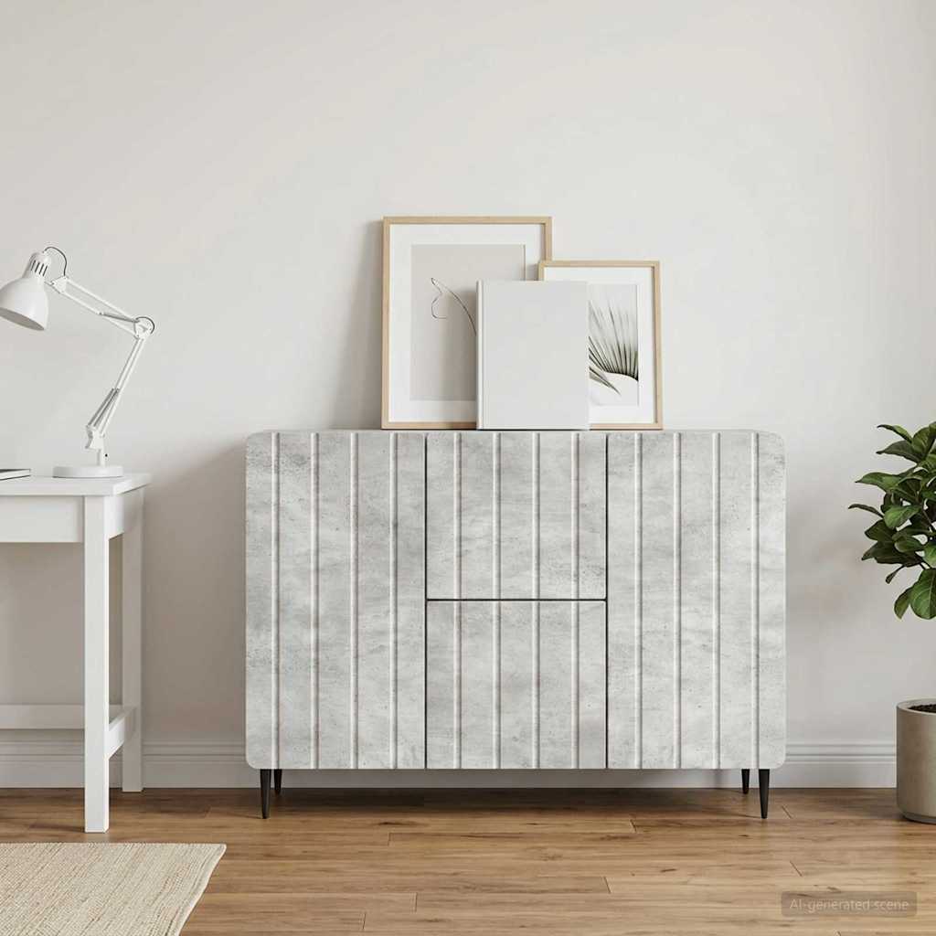 vidaXL Bufet Betonowy szary 89 x 34,5 x 62 cm Drewno inżynieryjne