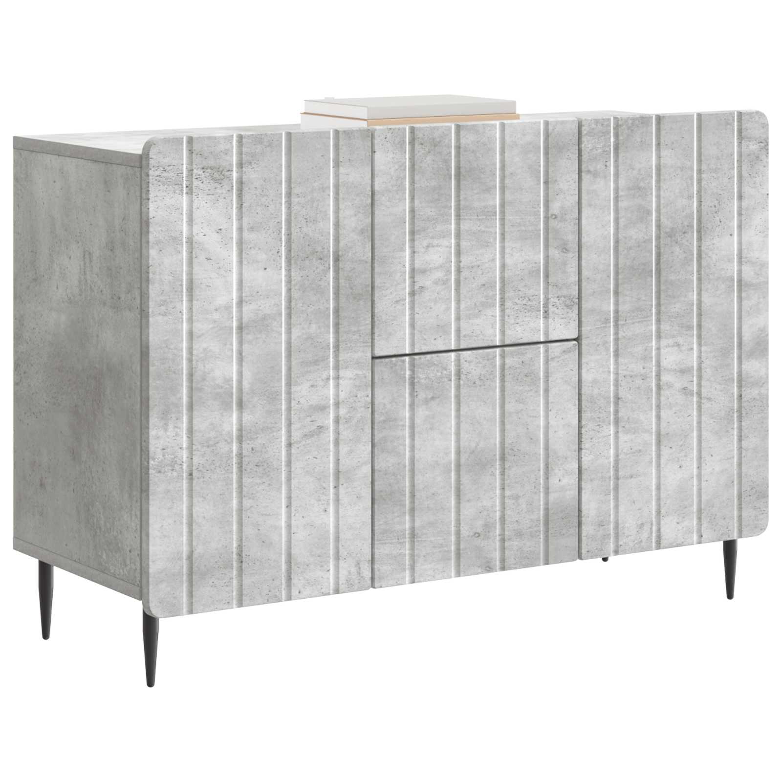 vidaXL Bufet Betonowy szary 89 x 34,5 x 62 cm Drewno inżynieryjne