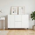 vidaXL Bufet Biały wysoki połysk 89 x 34,5 x 62 cm Drewno inżynieryjne
