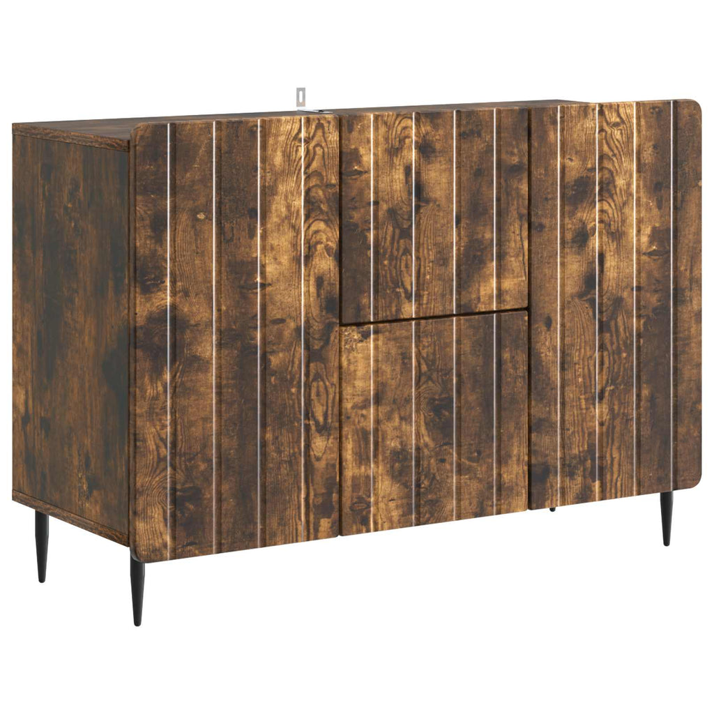 vidaXL Bufet Dąb wędzony 89 x 34,5 x 62 cm Drewno inżynieryjne