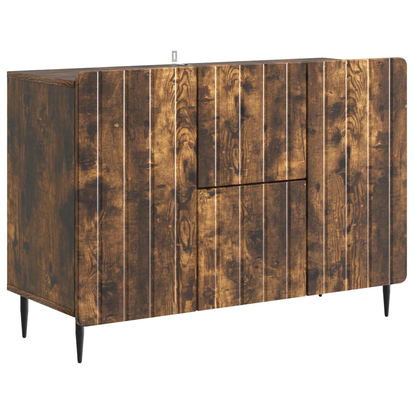 vidaXL Bufet Dąb wędzony 89 x 34,5 x 62 cm Drewno inżynieryjne