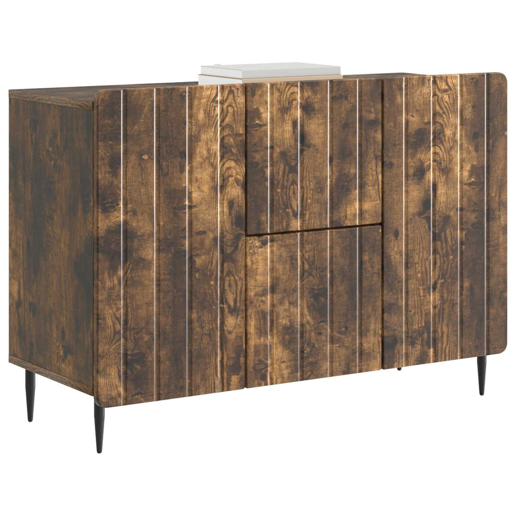 vidaXL Bufet Dąb wędzony 89 x 34,5 x 62 cm Drewno inżynieryjne