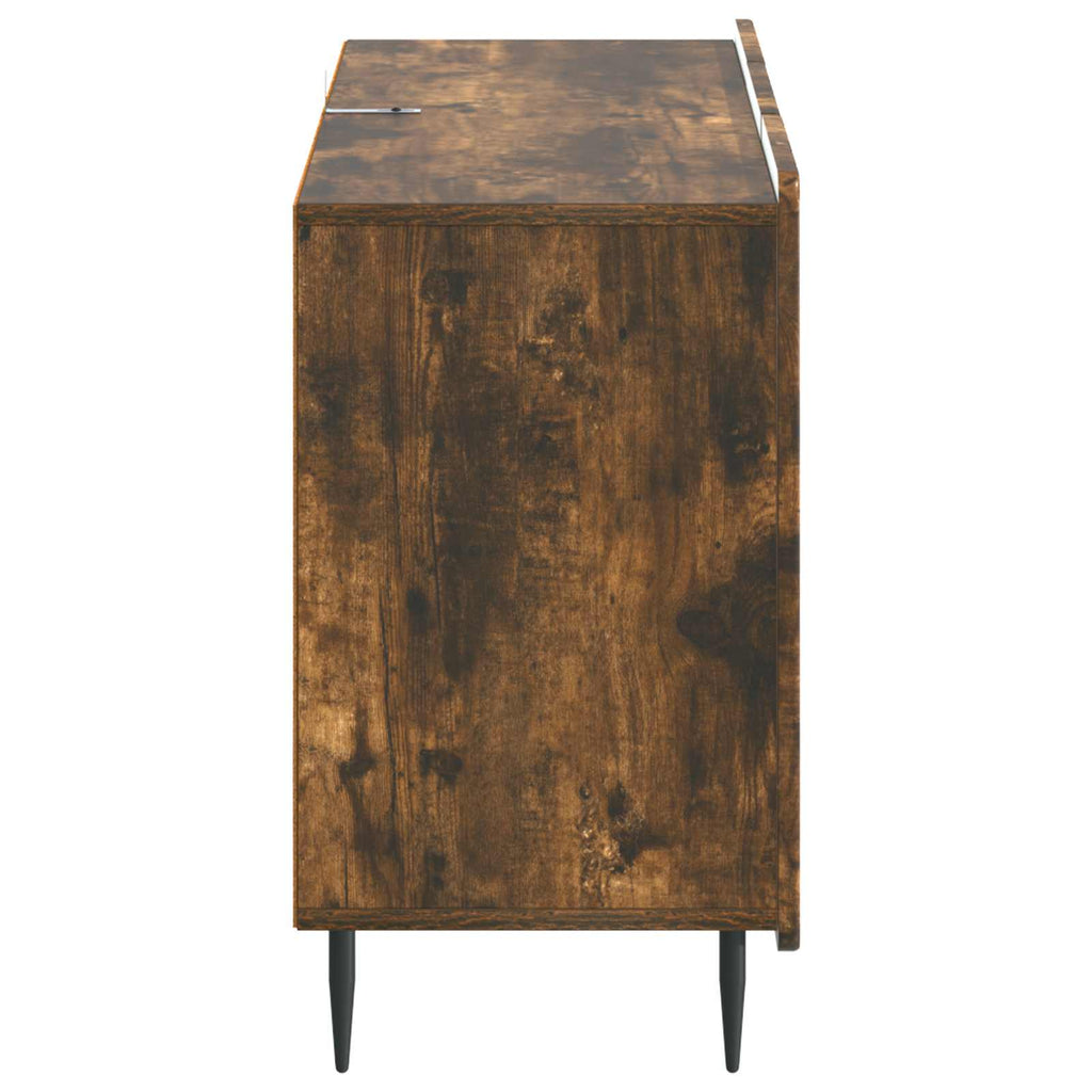 vidaXL Bufet Dąb wędzony 89 x 34,5 x 62 cm Drewno inżynieryjne