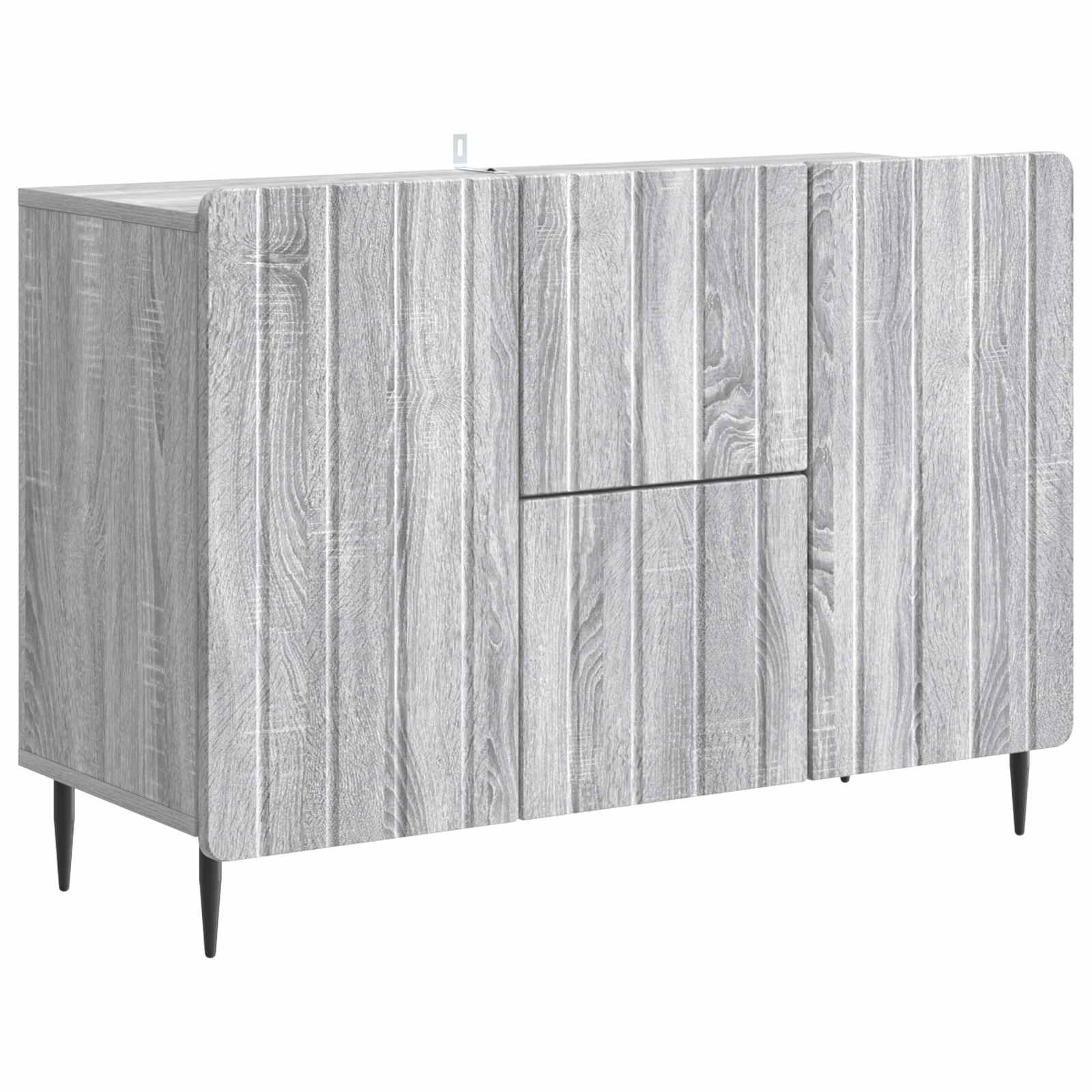 vidaXL Bufet Szary Sonoma 89 x 34,5 x 62 cm Drewno inżynieryjne