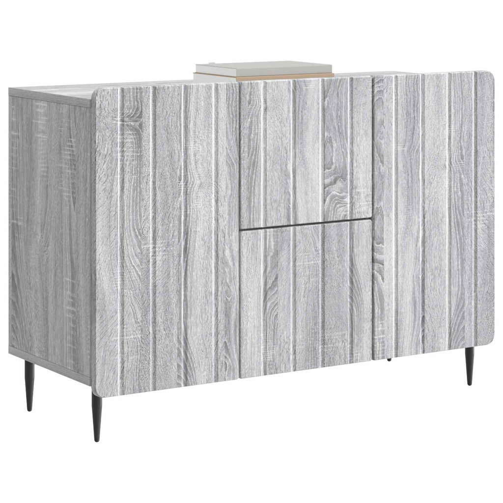 vidaXL Bufet Szary Sonoma 89 x 34,5 x 62 cm Drewno inżynieryjne