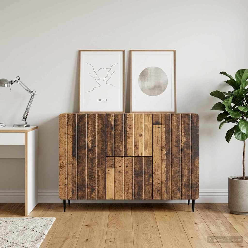 vidaXL Bufet Stare drewno 89 x 34,5 x 62 cm Drewno inżynieryjne