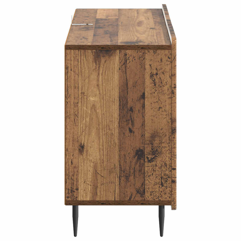 vidaXL Bufet Stare drewno 89 x 34,5 x 62 cm Drewno inżynieryjne
