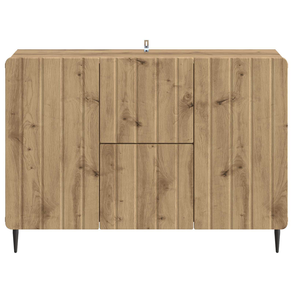 vidaXL Bufet Dąb artisan 89 x 34,5 x 62 cm Drewno inżynieryjne